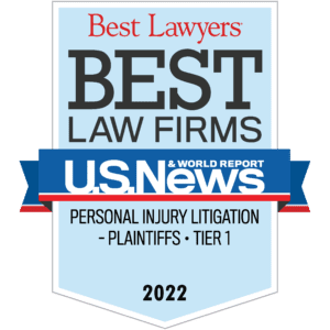 2022 Best Law firms Personal Injury Award