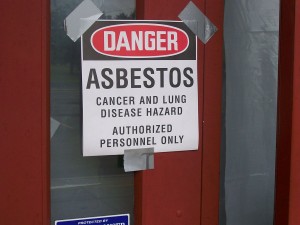 Asbestos Warning Sign